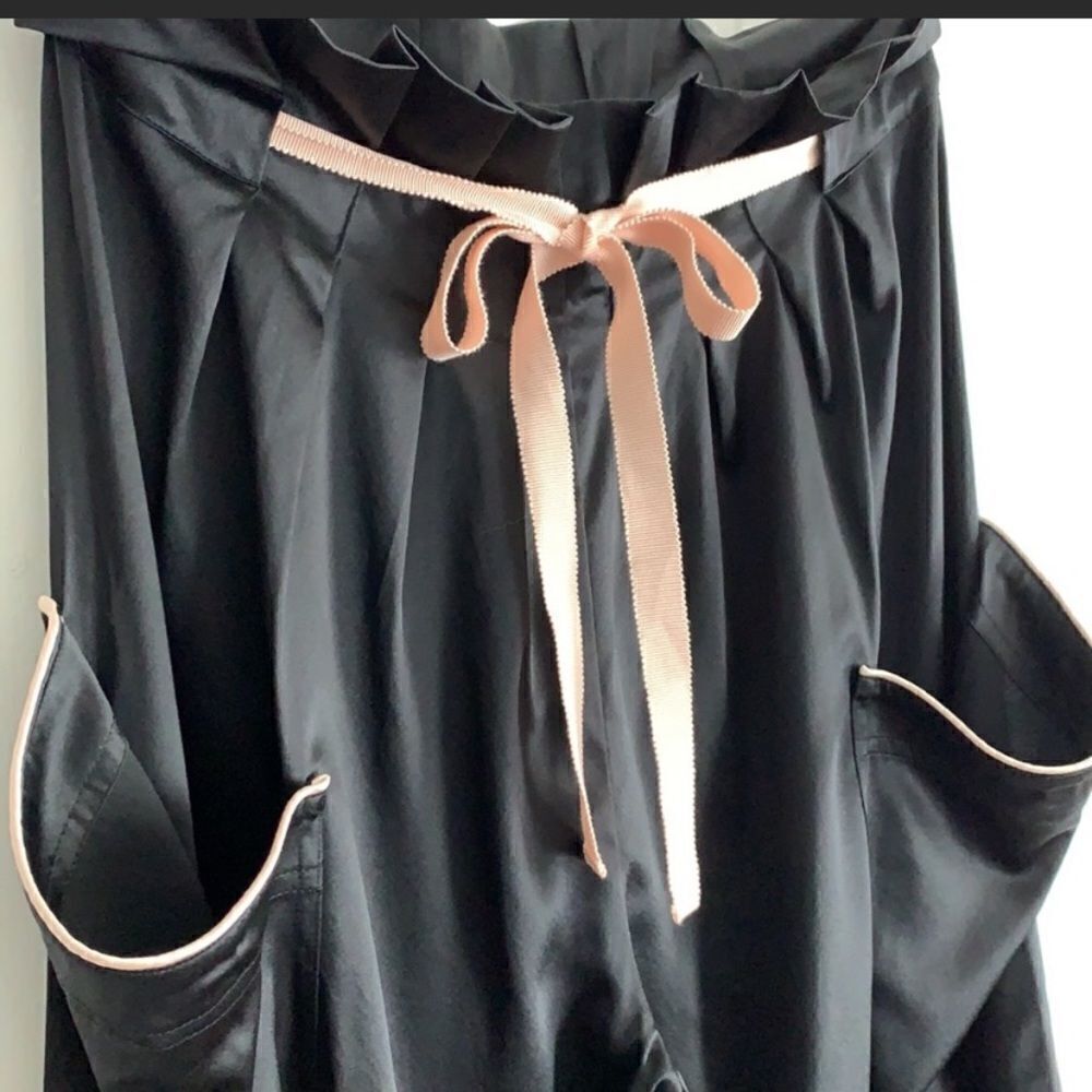 - NWT Agent Provocateur Ezra Pajama Pants with Pockets and Paperbag Waistb… - Picture 6 of 6